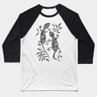 gecko black Baseball T-Shirt